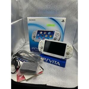 White ps vita 1000 OLED w/box & charger excellent condition